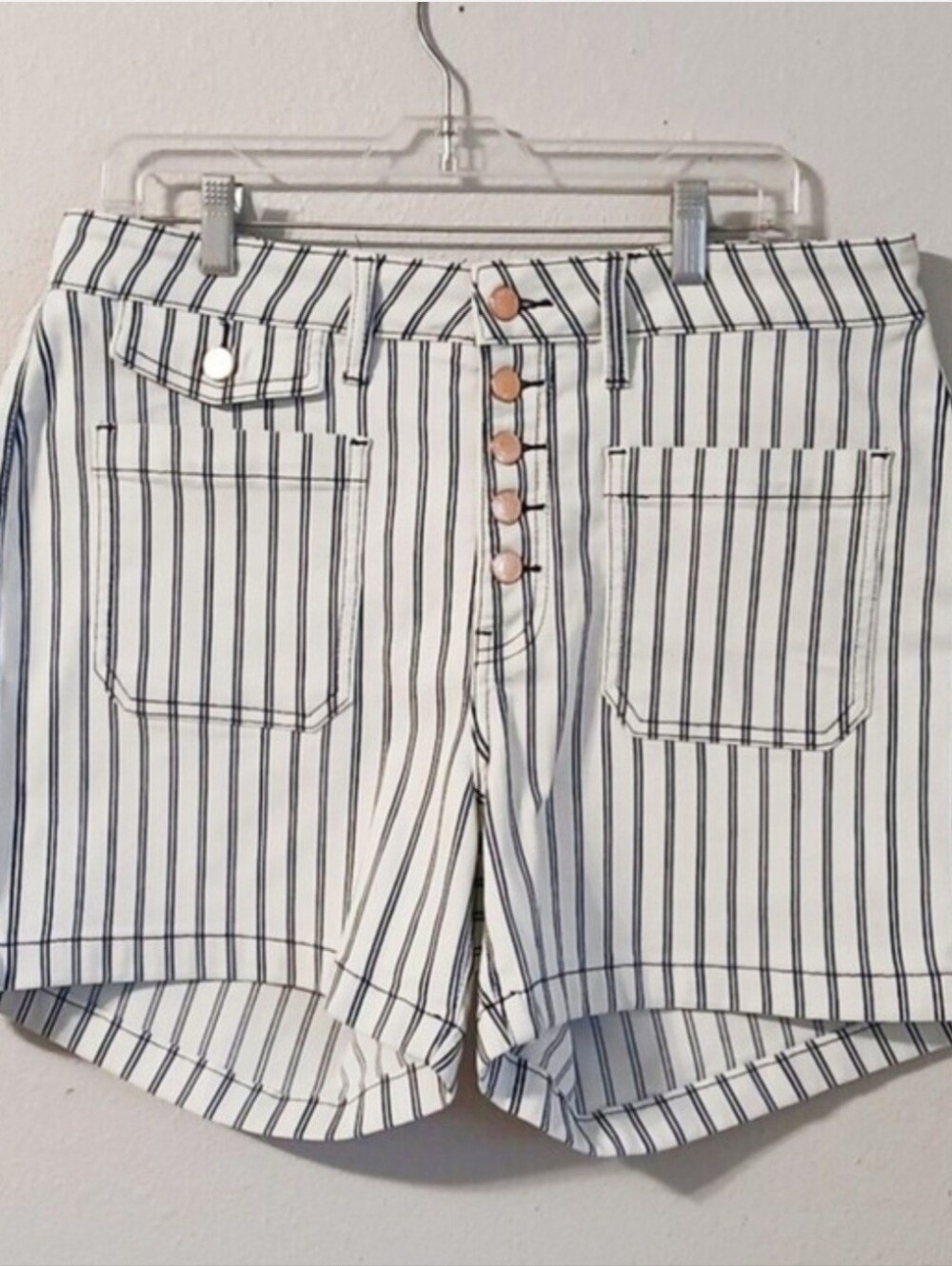 Judy Blue Vertical Stripe Shorts Size 1XL